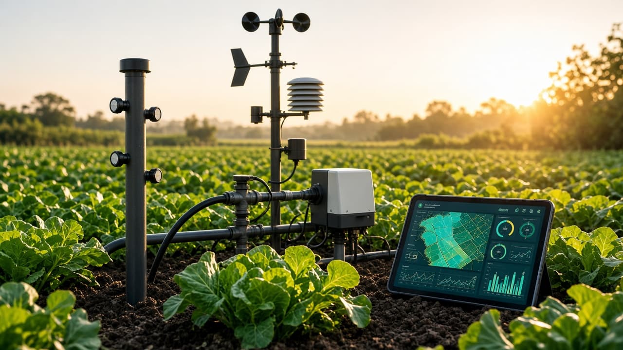 Cảm biến Smart Farm ngoài đồng