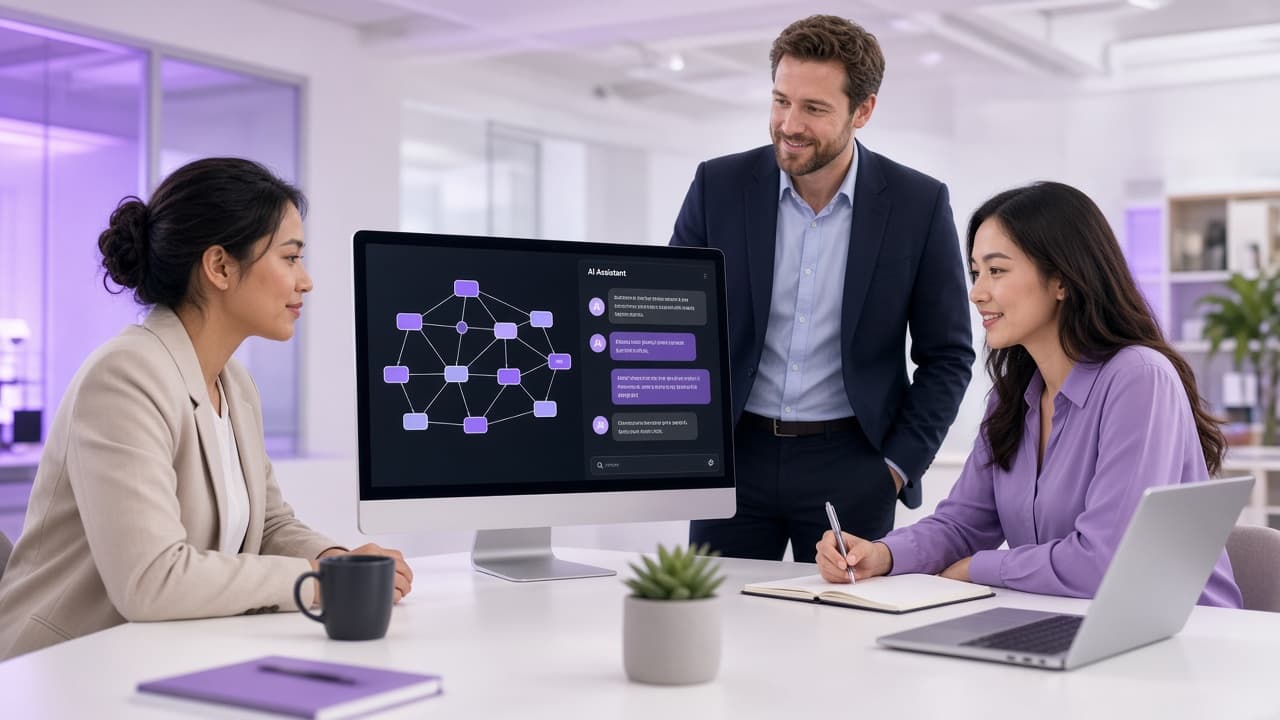 Đội ngũ dùng AI automation trong vận hành doanh nghiệp